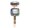 ESTATE .60CT DIAMOND & AAA MULTI COLOR SAPPHIRE 14K ROSE GOLD TENSION FUN RING