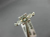 ANTIQUE .62CT ROUND DIAMOND PLATINUM 3D FILIGREE FISHTAIL ENGAGEMENT RING #22181