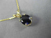 ESTATE 1.35CT AAA PURPLE SAPPHIRE 14KT YELLOW GOLD OVAL FLOATING PENDANT #26239