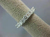ESTATE 3.5CT DIAMOND 14K WHITE GOLD 3D SHARED PRONG ETERNITY WEDDING RING 21838