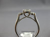 ESTATE 1.2CT DIAMOND 14K WHITE GOLD CLASSIC ROUND 3 STONE LUCIDA ENGAGEMENT RING