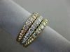 ESTATE LARGE 1.95CT DIAMOND 14KT WHITE YELLOW & ROSE GOLD 3D SEMI ETERNITY RING