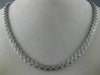 3.10CT DIAMOND 18KT WHITE GOLD 3D 4 LEAF CLOVER FLOWER ETERNITY TENNIS NECKLACE