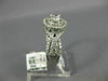 ESTATE LARGE 1.0CT 14K WHITE GOLD DOUBLE HALO SOLITAIRE INFINITY ENGAGEMENT RING