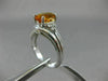 ESTATE 1.82CT DIAMOND & CITRINE 14KT WHITE GOLD 3 STONE PAST PRESENT FUTURE RING
