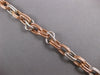 ESTATE LONG .96CT DIAMOND 14KT WHITE & ROSE GOLD OVAL LINK TOGGLE LOVE BRACELET