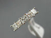 ESTATE .85CT PRINCESS DIAMOND 14K WHITE GOLD FIVE STONE WEDDING ANNIVERSARY RING