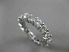 ESTATE 4.50CT DIAMOND 14K WHITE GOLD ETERNITY WEDDING ANNIVERSARY RING #21955