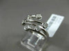 ESTATE WIDE .30CT ROUND DIAMOND 14KT WHITE GOLD 3D 6 STONE MULTI ROW ETOILE RING