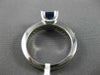 ESTATE LARGE 1.34CT DIAMOND & TANZANITE 14K WHITE GOLD 3D ENGAGEMENT ETOILE RING