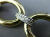 ESTATE WIDE LONG 1.50CT DIAMOND 14K WHITE & YELLOW GOLD 3D CLASSIC OVAL BRACELET