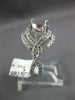 LARGE .67CT DIAMOND 14KT WHITE GOLD 3D 4 PRONG ROUND SEMI MOUNT ENGAGEMENT RING