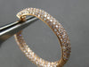 LARGE 6.08CT PINK DIAMOND 18KT ROSE GOLD MULTI ROW INSIDE OUT HANGING EARRINGS
