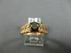 1.36CT WHITE & CHOCOLATE FANCY DIAMOND 14K ROSE GOLD 3D FILIGREE ENGAGEMENT RING
