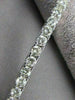 ESTATE 7.30CTW DIAMOND 14KT WHITE GOLD SQUARE LINE TENNIS BRACELET 7.50" #21554