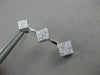ESTATE LARGE 1.0CT DIAMOND 14KT WHITE GOLD JOURNEY HANGING EARRINGS #17150