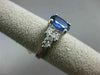 WIDE 2.38CT DIAMOND & AAA KASHMIR SAPPHIRE 14KT WHITE GOLD OVAL ENGAGEMENT RING
