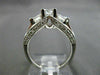 ESTATE 1.50CT DIAMOND 14K WHITE GOLD 3 STONE PAST PRESENT FUTURE ENGAGEMENT RING