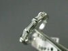 ANTIQUE .35CT DIAMOND 14KT WHITE GOLD 3 STONE BAGUETTE ANNIVERSARY RING #ELV19