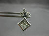 ANTIQUE .50CT DIAMOND 14K WHITE GOLD STAR CLUSTER FRIENDSHIP STUD EARRINGS #5272