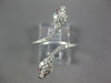 ESTATE LARGE .38CT DIAMOND & AAA RUBY 18KT WHITE GOLD 3D DOUBLE SNAKE FUN RING