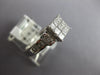.93CT DIAMOND 18KT WHITE GOLD 3D PRINCESS & BAGUETTE INVISIBLE ENGAGEMENT RING