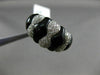 ESTATE WIDE 3.93CT DIAMOND & AAA ONYX 14KT WHITE GOLD 3D INFINITY BOW LOVE RING