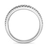 ESTATE EXTRA LARGE 2.79CT DIAMOND 14KT WHITE GOLD 3D MICRO PAVE ANNIVERSARY RING