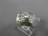 ANTIQUE WIDE .15CT OLD MINE DIAMOND 18KT WHITE GOLD SQUARE ENGAGEMENT RING 26037