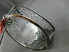 ESTATE EXTRA WIDE 1.30CT DIAMOND 14KT BLACK GOLD 4 CLOVER HEART BANGLE BRACELET