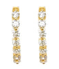 .73CT DIAMOND 18KT YELLOW GOLD 3D ROUND SHARED PRONG INSIDE OUT HANGING EARRINGS