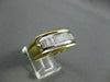 ESTATE WIDE 1.35CT DIAMOND BAGUETTE 18KT W & Y GOLD ANNIVERSARY RING SHARP 10865