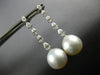 1.45CT DIAMOND & AAA SOUTH SEA PEARL 18KT WHITE GOLD 3D JOURNEY HANGING EARRINGS