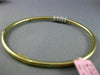 ESTATE .70CT DIAMOND 14KT WHITE & YELLOW GOLD 3D CIRCLE OF LIFE BANGLE BRACELET