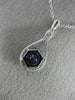 ESTATE 1.15CT DIAMOND & AAA AMETHYST 14KT WHITE GOLD TEAR DROP INFINITY PENDANT