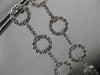 ESTATE LARGE 1.13CT DIAMOND 14K WHITE GOLD 3D MULTI SHAPE HANGING EARRINGS VS