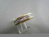ESTATE WIDE 6mm HAND CRAFTED 18KT TWO TONE GOLD WEDDING ANNIVERSARY BAND SHARP!!