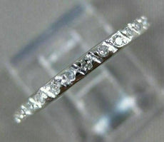 ESTATE .34CT ROUND DIAMOND 14KT WHITE GOLD 3D ETERNITY ANNIVERSARY RING #26304