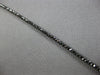 ESTATE 7.34CT BLACK DIAMOND 14KT WHITE GOLD 3D CLASSIC ETERNITY TENNIS BRACELET