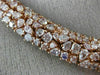 ESTATE LARGE GIA 37.02CT PINK DIAMOND 18K ROSE GOLD MULTI SHAPE CLUSTER NECKLACE