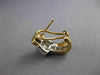 ESTATE 1.16CT DIAMOND 14K TWO TONE GOLD CLASSIC PRINCESS CLIP ON EARRINGS #18198