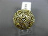ESTATE WIDE .55CT DIAMOND 14KT YELLOW GOLD 3D OPEN FILIGREE DOME SHAPE FUN RING