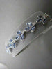 ESTATE WIDE 8.81CT DIAMOND & TANZANITE 14K WHITE GOLD FILIGREE MILGRAIN BRACELET