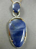 ESTATE LARGE .30CT DIAMOND & SLICED SAPPHIRE 14KT ROSE GOLD 3D TEAR DROP PENDANT