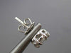 ESTATE LARGE 1.15CT DIAMOND 14KT WHITE GOLD FLOWER CLUSTER STUD EARRINGS #22438