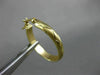 ESTATE 14KT YELLOW GOLD 3D CLASSIC MATTE & SHINY X LOVE HOOP EARRINGS #26314