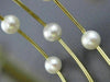 ESTATE WIDE AAA SOUTH SEA PEARL 14KT YELLOW GOLD 3 ROW FLEXIBLE BANGLE BRACELET