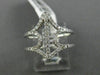 ESTATE LARGE .31CT DIAMOND 18KT WHITE GOLD 3D OPEN ANCHOR FRIENDSHIP FUN RING