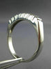 ESTATE .45CT DIAMOND 14KT WHITE GOLD 7 STONE SHARE PRONG ANNIVERSARY RING #11576