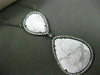 ESTATE LARGE 1.49CT DIAMOND & WHITE ONYX 14KT WHITE & BLACK GOLD 3D NECKLACE